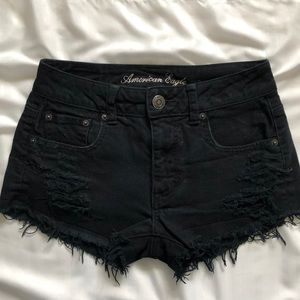 AEO Distressed Stretch Jean Shorts